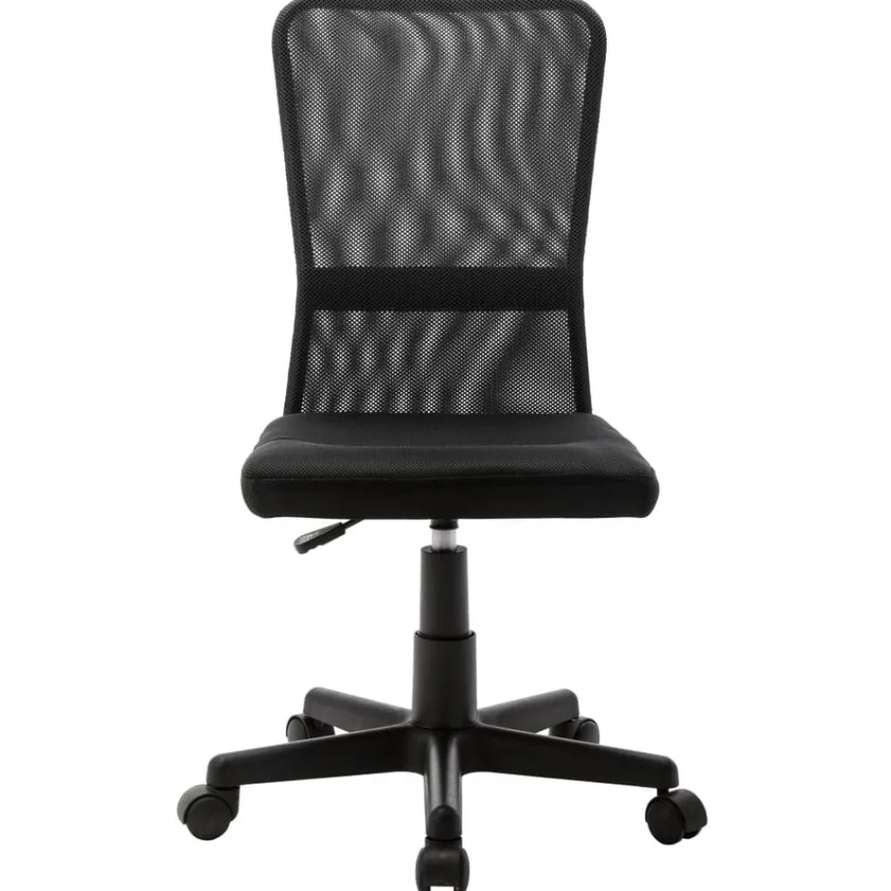 Kantoormeubelen*vidaXL Kantoorstoel 44x52x100 cm mesh stof Zwart
