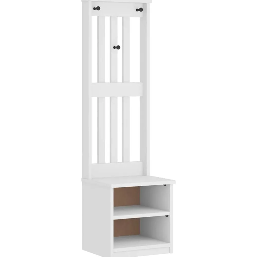 Kapstok SANDNES 45x40x159,5 cm massief grenenhout>vidaXL