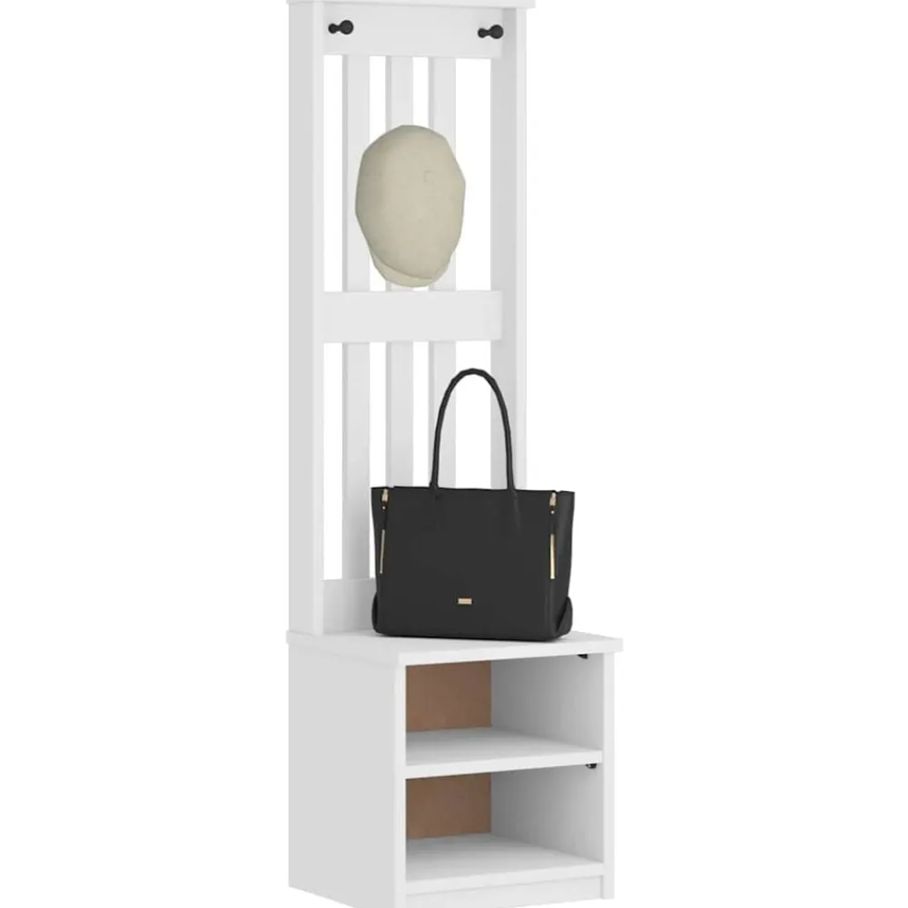 Kapstok SANDNES 45x40x159,5 cm massief grenenhout>vidaXL