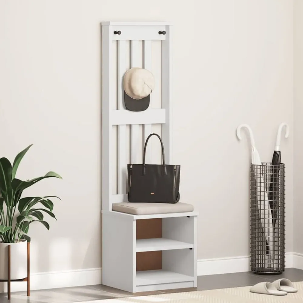 Kapstok SANDNES 45x40x159,5 cm massief grenenhout>vidaXL