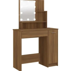 Kaptafel met LED-verlichting 86,5x35x136 cm>vidaXL New