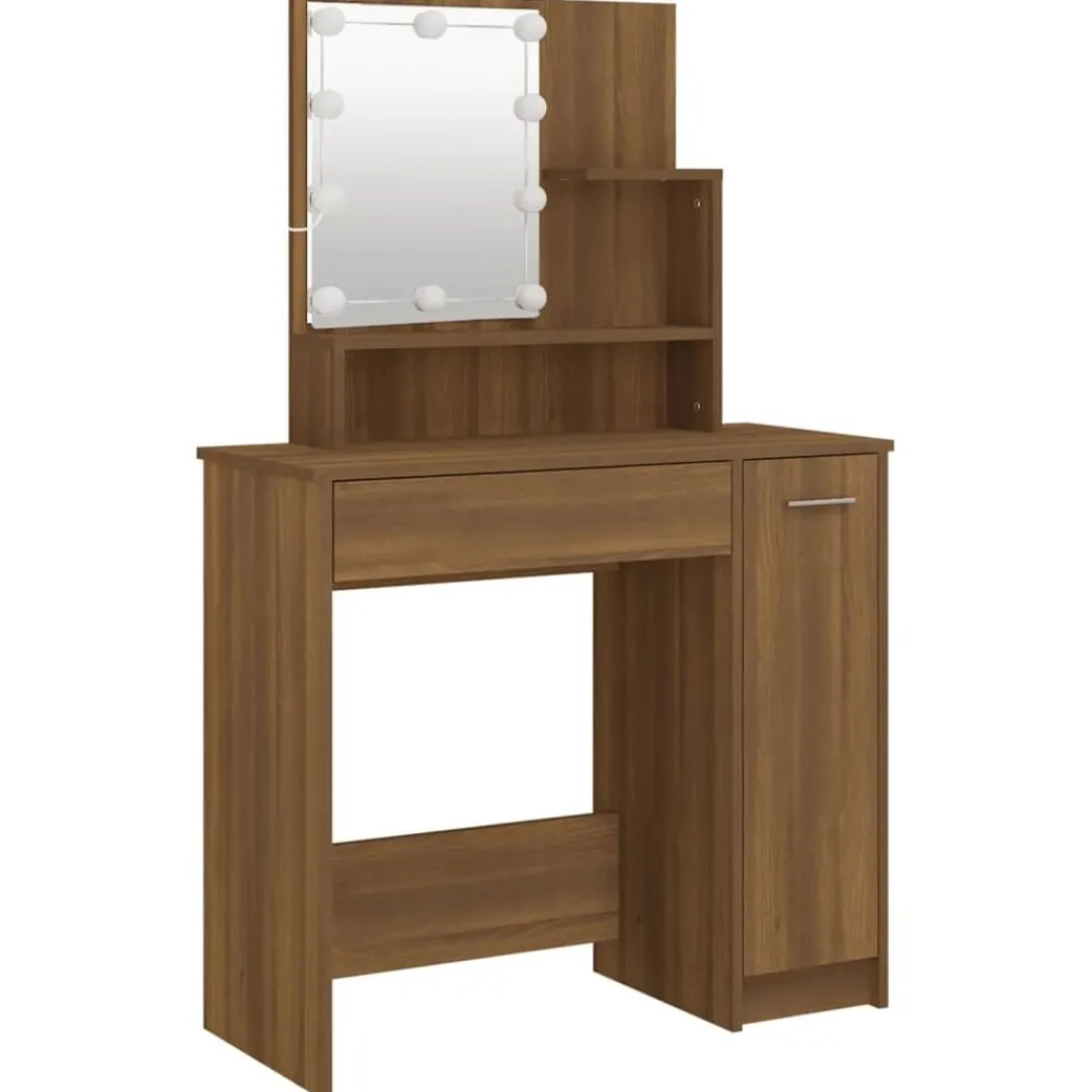 Kaptafel met LED-verlichting 86,5x35x136 cm>vidaXL New