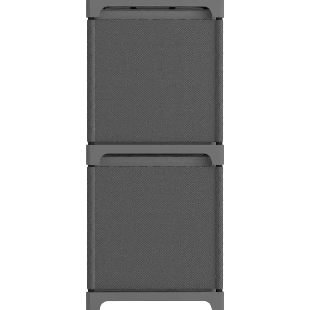 Kast met 4 vakken met boxen 69x30x72,5 cm stof>vidaXL Clearance