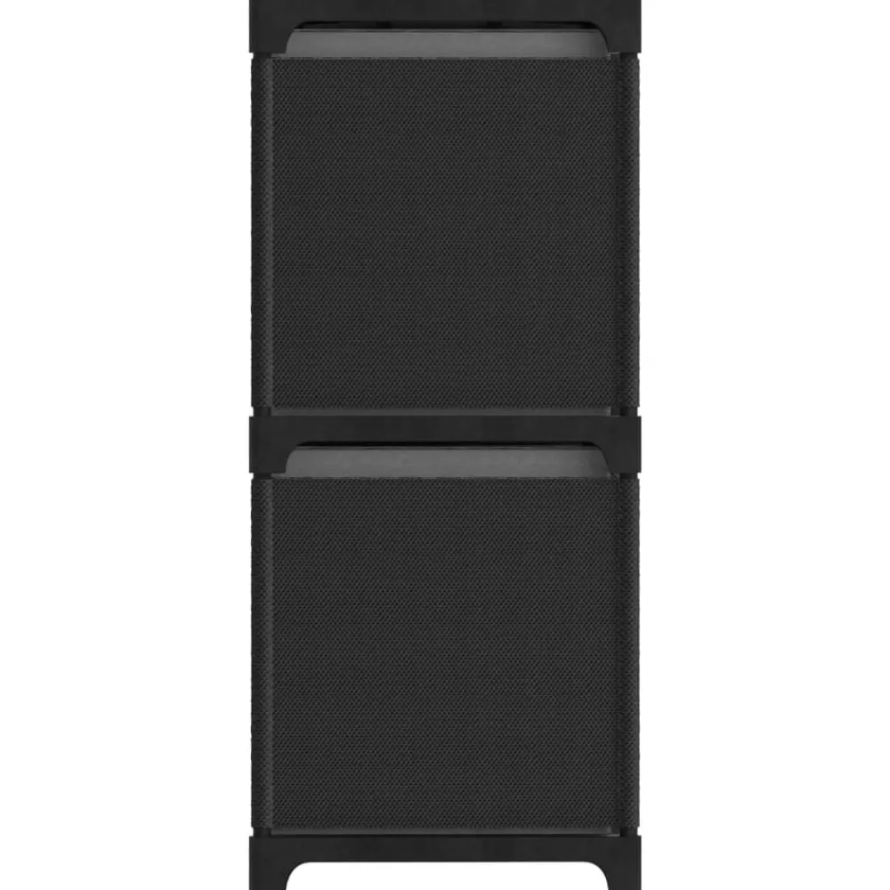 Kast met 4 vakken met boxen 69x30x72,5 cm stof>vidaXL New
