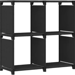 Kast met 4 vakken 69x30x72,5 cm stof>vidaXL Hot