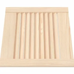 Kastdeur met lamellen 39,5x39,4 cm massief grenenhout><noscript><img width=