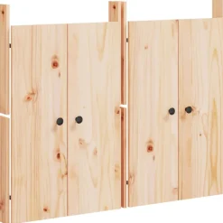 Bouwbeslag*vidaXL Kastdeurtjes voor buitenkeuken MEPPEL 2 st 50x9x82 cm grenenhout Natuurlijk grenenhout