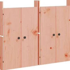 Kastdeurtjes voor buitenkeuken MEPPEL 2 st 50x9x82 cm douglashout>vidaXL New