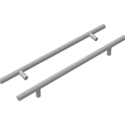 Kasthandgreep 2 pcs Zilver 300 mm Roestvrij staal>vidaXL