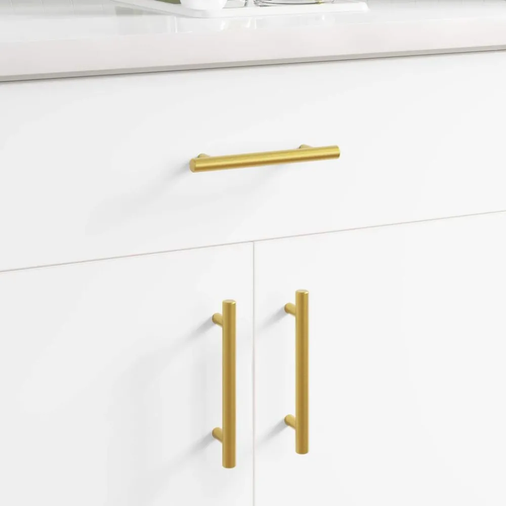 Bouwbeslag*vidaXL Kasthandgreep 2 pcs Goud 150 mm Roestvrij staal
