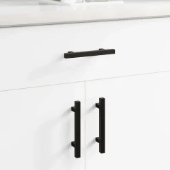Kasthandgreep 2 pcs Zwart 150 x 12,3 x 35,2 mm Roestvrij staal>vidaXL