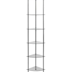 Boekenkasten & Wandplanken*vidaXL Kastje 6-laags 30x30x160 cm gehard glas transparant Doorzichtig