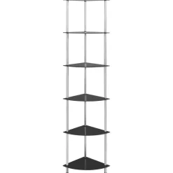 Kastje 6-laags 30x30x160 cm gehard glas>vidaXL Best