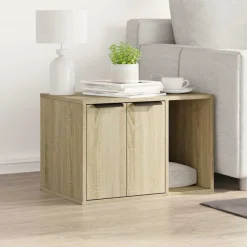 Kattenbakkast 60x40x40 cm bewerkt hout kleurig><noscript><img width=