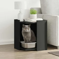 Kattenbakkast 42x42x51 cm bewerkt hout>vidaXL Clearance