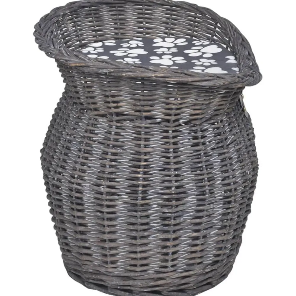 Kattenbed/huis/krabpaal met kussen wilgen>vidaXL Clearance