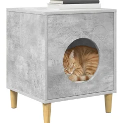 Kattenhuis Beton 42,5 x 40 x 53 cm Bewerkt hout><noscript><img width=