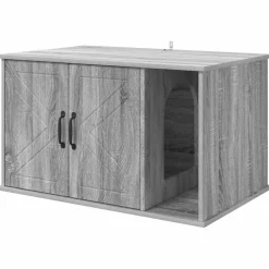 Kattenhuis 85 x 55 x 50 cm Bewerkt hout>vidaXL Clearance