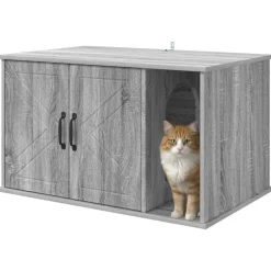 Kattenhuis 85 x 55 x 50 cm Bewerkt hout><noscript><img width=