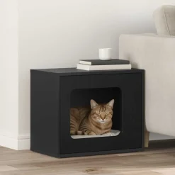 Kattenhuis 51 x 30 x 42,5 cm Bewerkt hout>vidaXL New