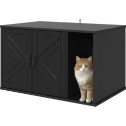 Kattenhuis 85 x 55 x 50 cm Bewerkt hout><noscript><img width=