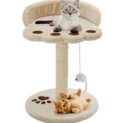 Kattenkrabpaal met sisal krabpaal 40 cm en bruin>vidaXL Best