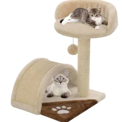 Huisdierbenodigdheden*vidaXL Kattenkrabpaal met sisal krabpaal 40 cm Beige en bruin