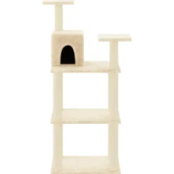 Kattenkrabpaal met sisal krabpalen 118,5 cm crèmekleurig><noscript><img width=