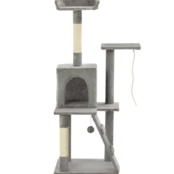 Huisdierbenodigdheden*vidaXL Kattenkrabpaal met sisal krabpalen 120 cm Grijs