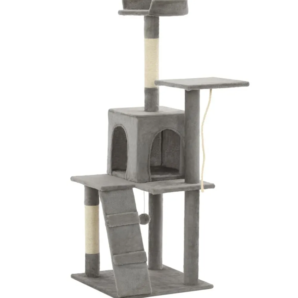 Huisdierbenodigdheden*vidaXL Kattenkrabpaal met sisal krabpalen 120 cm Grijs