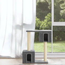 Huisdierbenodigdheden*vidaXL Kattenkrabpaal met sisal krabpalen 60 cm Lichtgrijs
