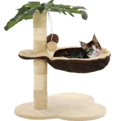Kattenkrabpaal met sisal krabpaal 50 cm beige en bruin>vidaXL