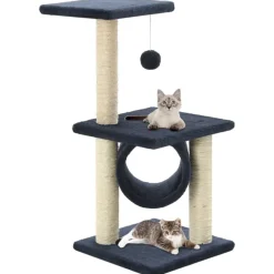Huisdierbenodigdheden*vidaXL Kattenkrabpaal met sisal krabpalen 65 cm Donkerblauw