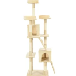 Huisdierbenodigdheden*vidaXL Kattenkrabpaal met sisal krabpalen 170 cm Beige