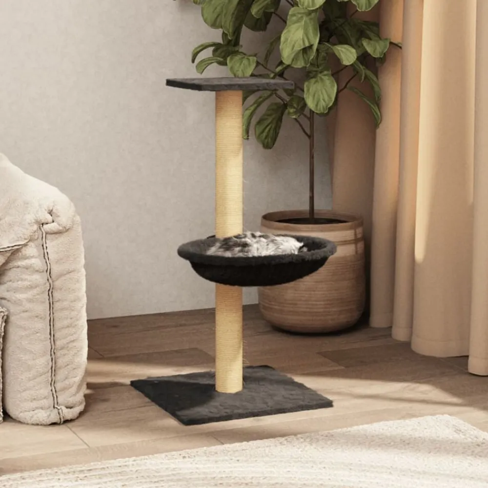 Huisdierbenodigdheden*vidaXL Kattenmeubel met sisal krabpaal 74 cm Donkergrijs