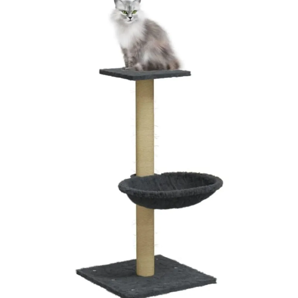 Huisdierbenodigdheden*vidaXL Kattenmeubel met sisal krabpaal 74 cm Donkergrijs