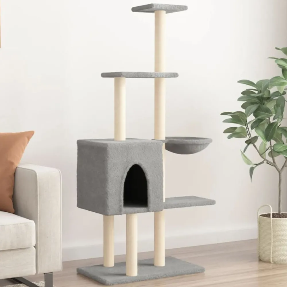 Kattenmeubel met sisal krabpalen 145 cm>vidaXL Outlet
