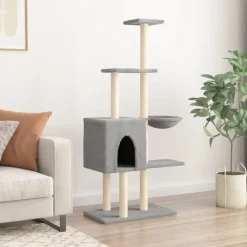 Kattenmeubel met sisal krabpalen 145 cm><noscript><img width=