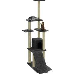 Kattenmeubel met sisal krabpalen 155 cm><noscript><img width=