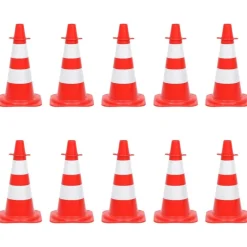 Uithangborden*vidaXL Kegelset met ketting 10 m rood en wit