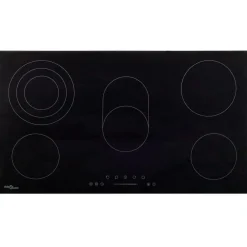 Keramische kookplaat 5 kookzones aanraakbediening 8500 W 77 cm>vidaXL Best