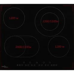 Keuken & Eetkamer*vidaXL Keramische kookplaat met 4 kookzones aanraakbediening 6600 W