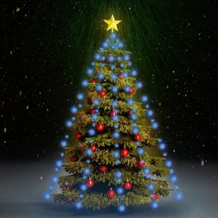 Verlichting*vidaXL Kerstboomverlichting met 150 LED's net 150 cm Blauw