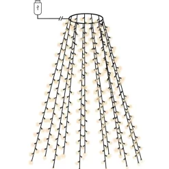 Verlichting*vidaXL Kerstboomverlichting met 150 LED's net 150 cm Koudwit