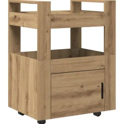 Trolleys*vidaXL Keuken Trolley 60 x 45 x 80 cm artisanaal eikenkleurig