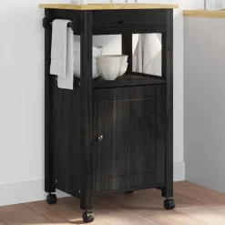 Keuken Trolley MONZA 48 x 40 x 88,5 cm Massief Vurenhout><noscript><img width=