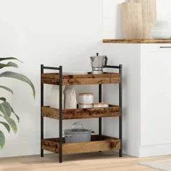 Keuken Trolley 50 x 30 x 70 cm Bewerkt hout>vidaXL Clearance