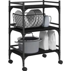 Keuken Trolley 50 x 35 x 75.5 cm Bewerkt hout><noscript><img width=