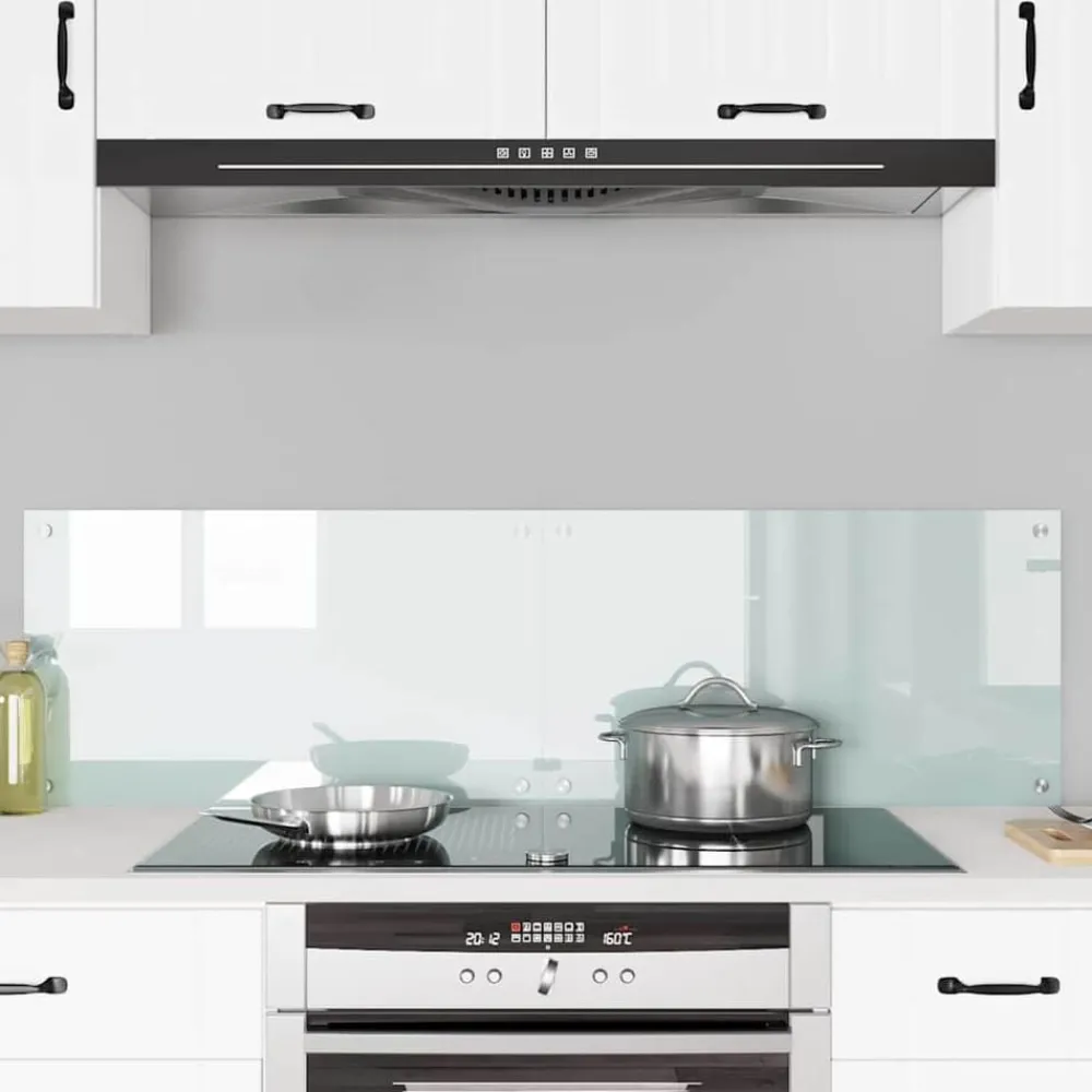 Keukenachterwand 2 pcs Wit 70 x 40 cm gehard glas>vidaXL Online