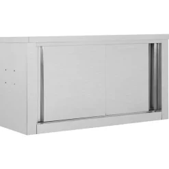 Keukenbovenkast met schuifdeuren 90x40x50 cm roestvrij staal>vidaXL Sale